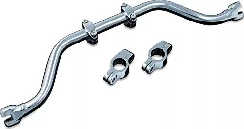 Kuryakyn 7503 Motorcycle Foot Controls: Adjustable Mustache Bar for 1991-2017 Harley-Davidson Dyna Motorcycles, Chrome