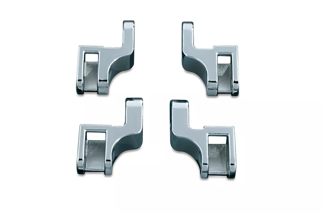 Kuryakyn 7528 Chrome Driver Floorboard Relocation Brackets for Harley Softail