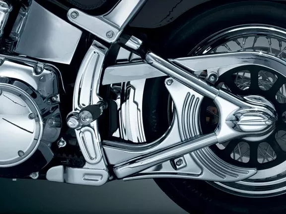 Kuryakyn 7773 Chrome Boomerang Frame Covers for 08-up Harley Softail