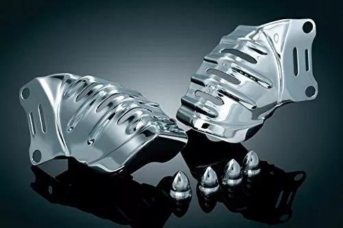 Kuryakyn 7789 Motorcycle Accent Accessory: Caliper Covers for Brembo Calipers for 2006-19 Harley-Davidson Motorcycles, Chrome, 1 Pair