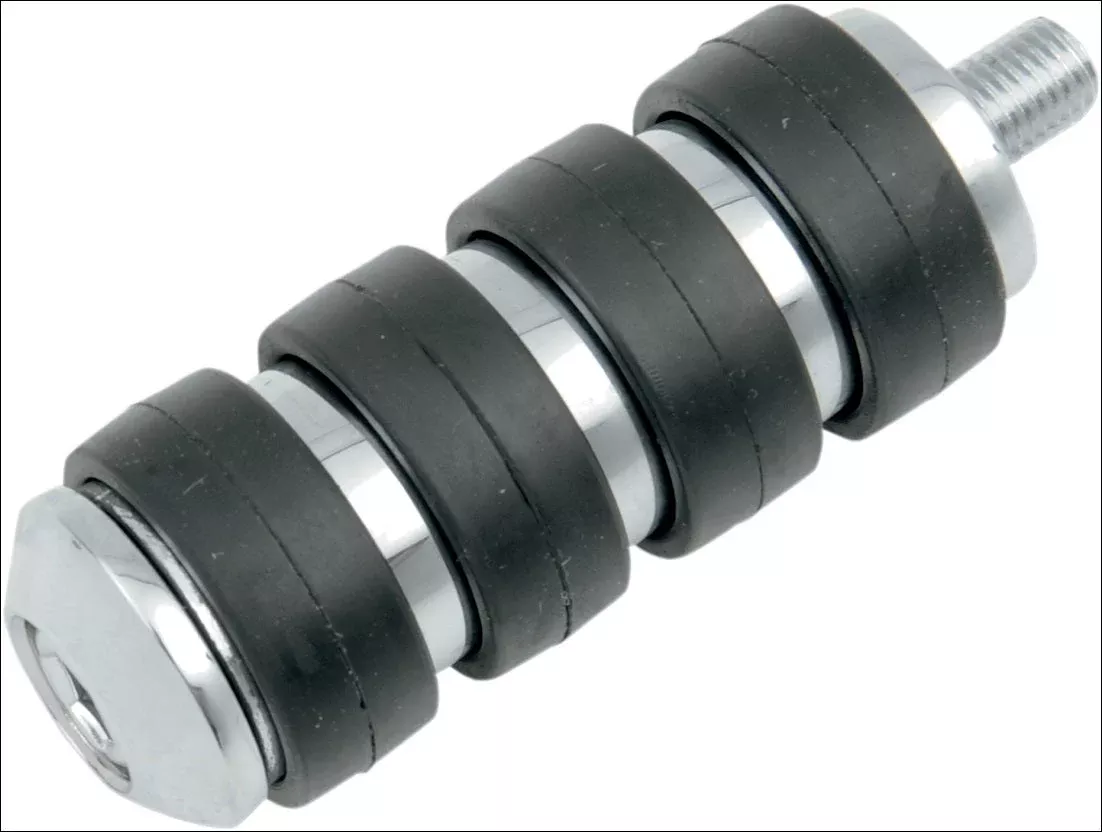 Kuryakyn 8021 Chrome Longhorn ISO-Shift Peg for Harley or Metric Models