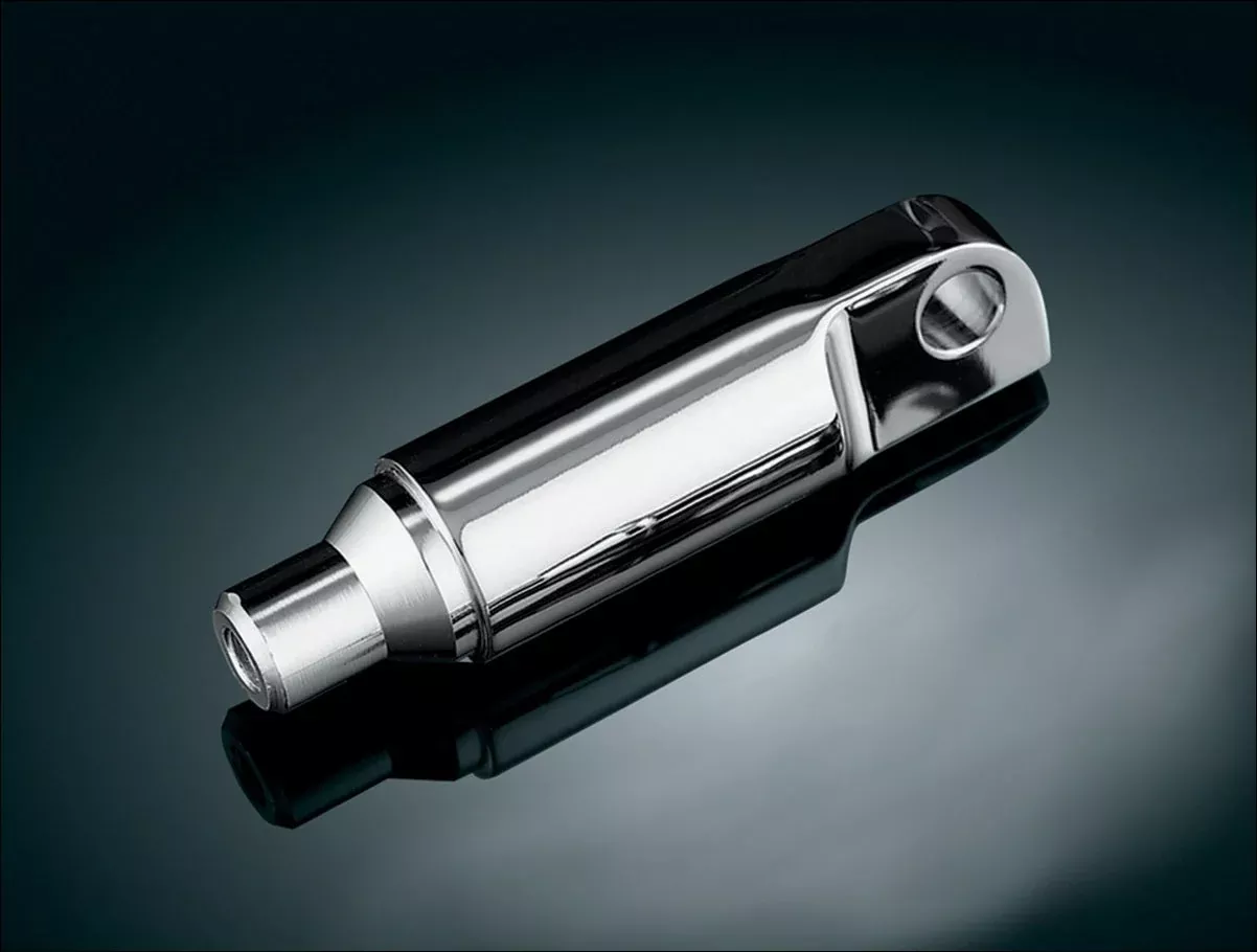 Kuryakyn 8064 Chrome Male Mount Footpeg Extensions 2-1/2" Harley & Metric