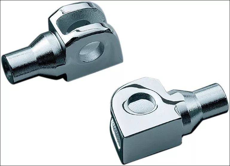 Kuryakyn 8830 Chrome Tapered Peg Adapters for Kawasaki & Suzuki