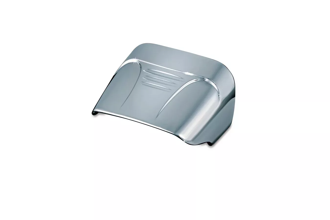 Kuryakyn 9008 Chrome Rear Taillight Bezel Visor WIthout Slots H-D '73-'17