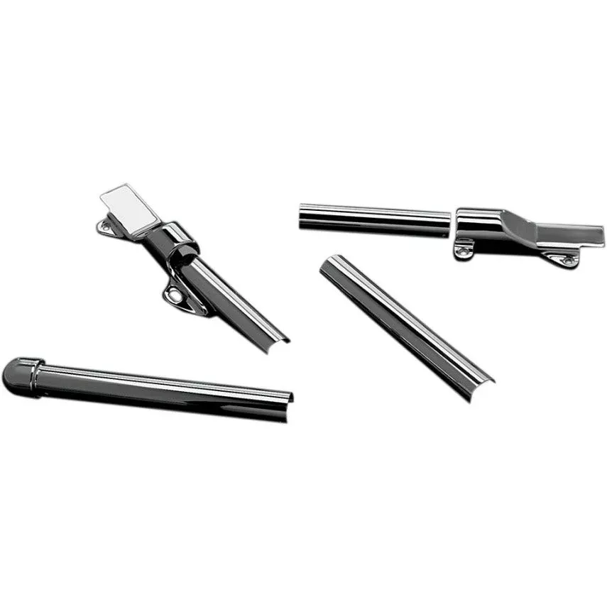 Kuryakyn Chrome 4 Piece Swingarm Cover Set for Harley Softail Models 00-07