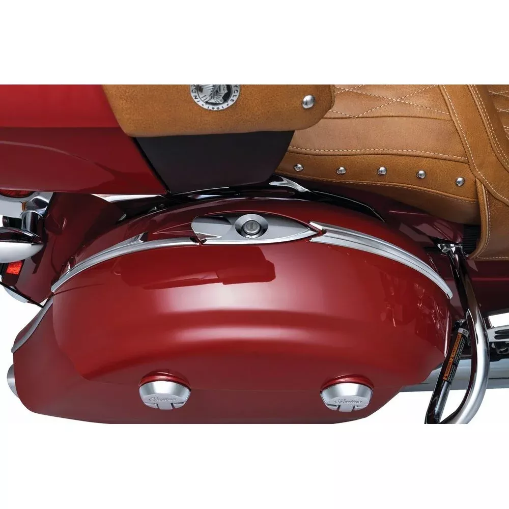 Kuryakyn Chrome Saddlebag Top Trim Accent Dress Up Indian Springfield Chieftain