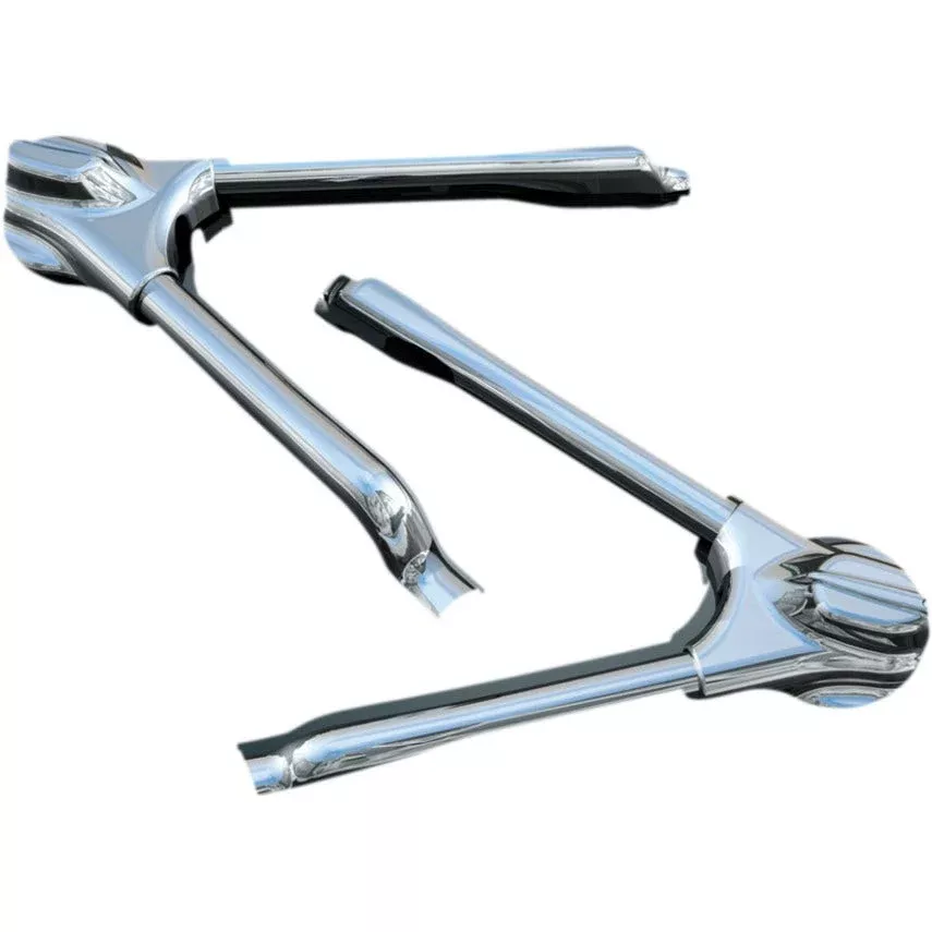 Kuryakyn Chrome Swingarm Covers w/ Phantom Axle Covers for Harley Softail 08-16
