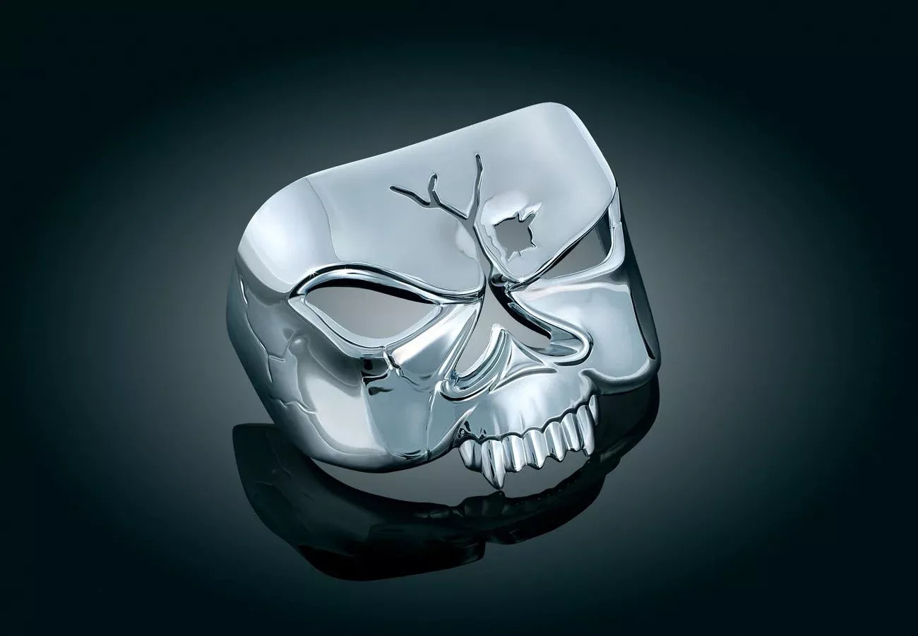 Kuryakyn Chrome Zombie Rear Fender Taillight Cover for Harley