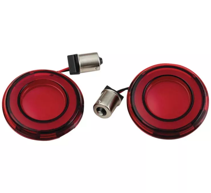 Kuryakyn Tracer LED Rear Turn Signal Inserts-Red