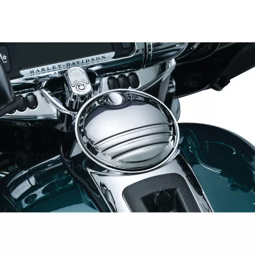 Kuryakyn Tri-Line Fuel Door for 2008-2016 Harley Touring