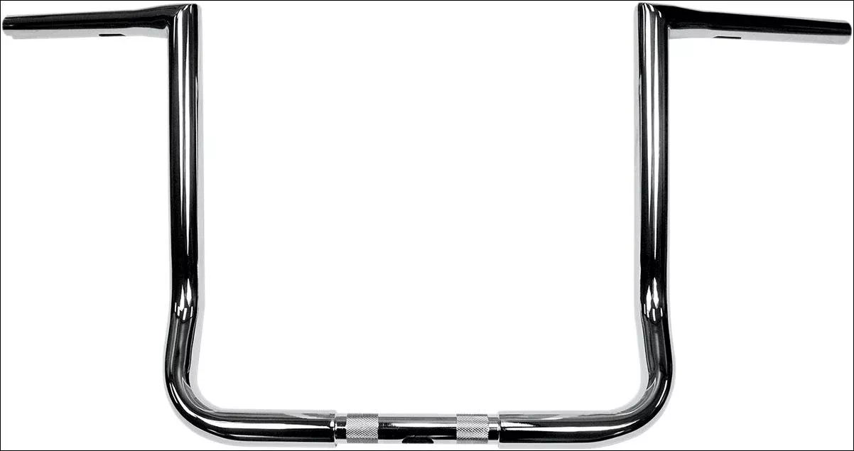 La Choppers Chrome 1 1/4" Twin Peaks Handlebars 14" Harley Batwing Fairing FLH/T