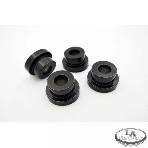 La Choppers Triple Tree Black 5 Degree Angled Handlebar Riser Bushing Kit Harley