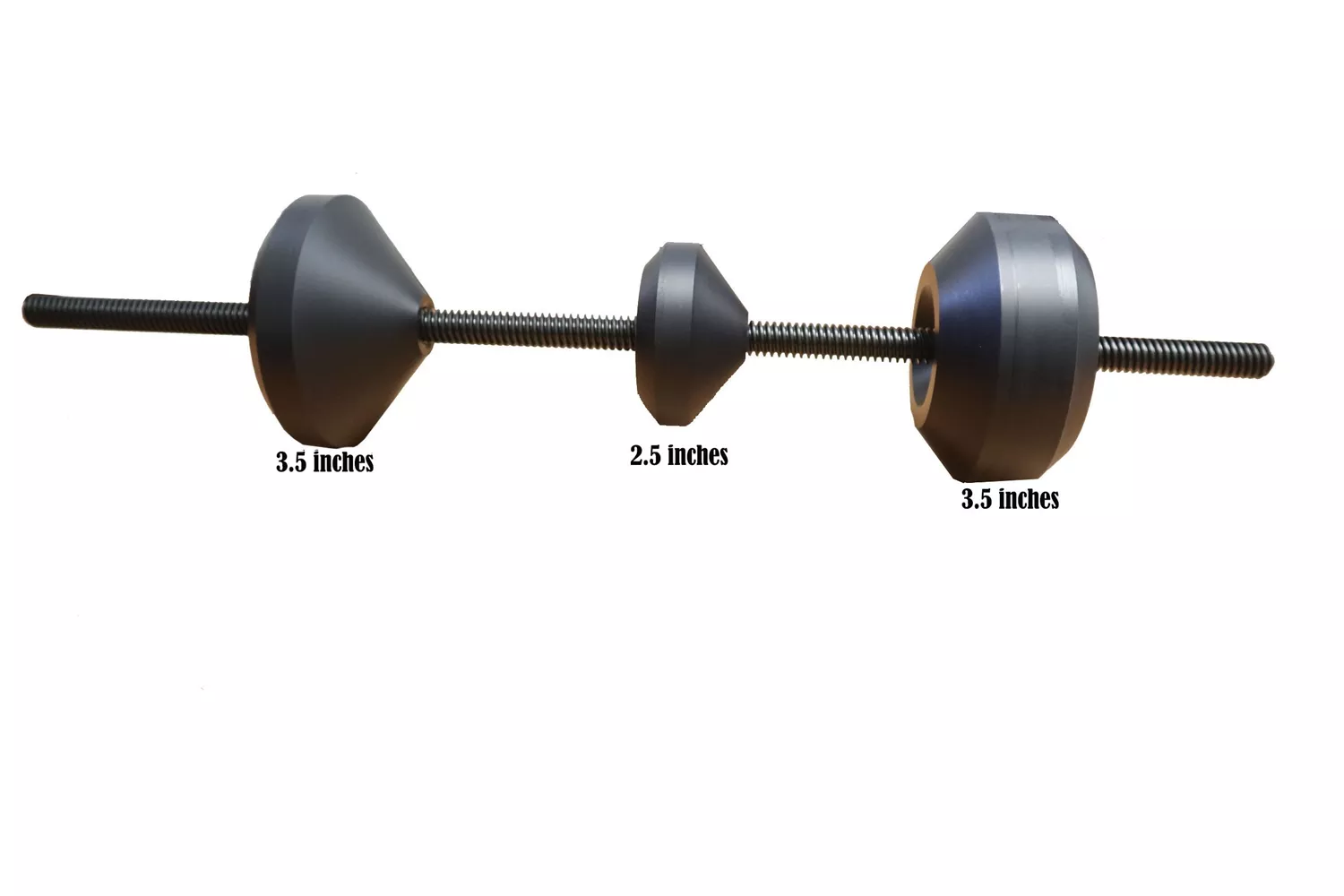 Large Balancing Cone Set for Single-Sided Swingarm Wheels