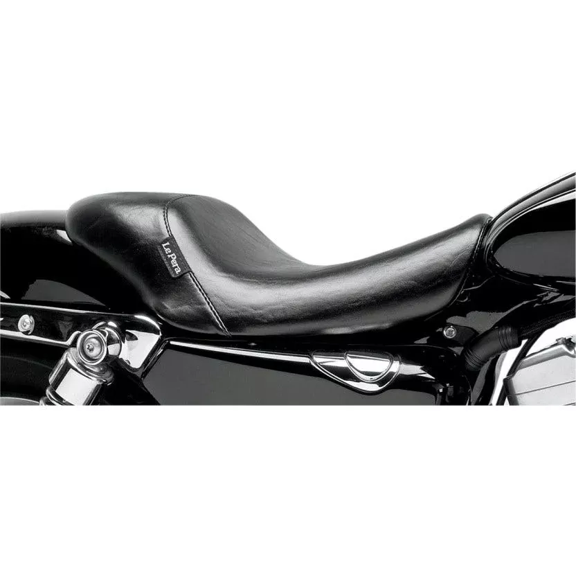 Le Pera Bare Bones Series Black Smooth Solo Seat 4 Harley 07-09 XL W/4.5 Gal Tank