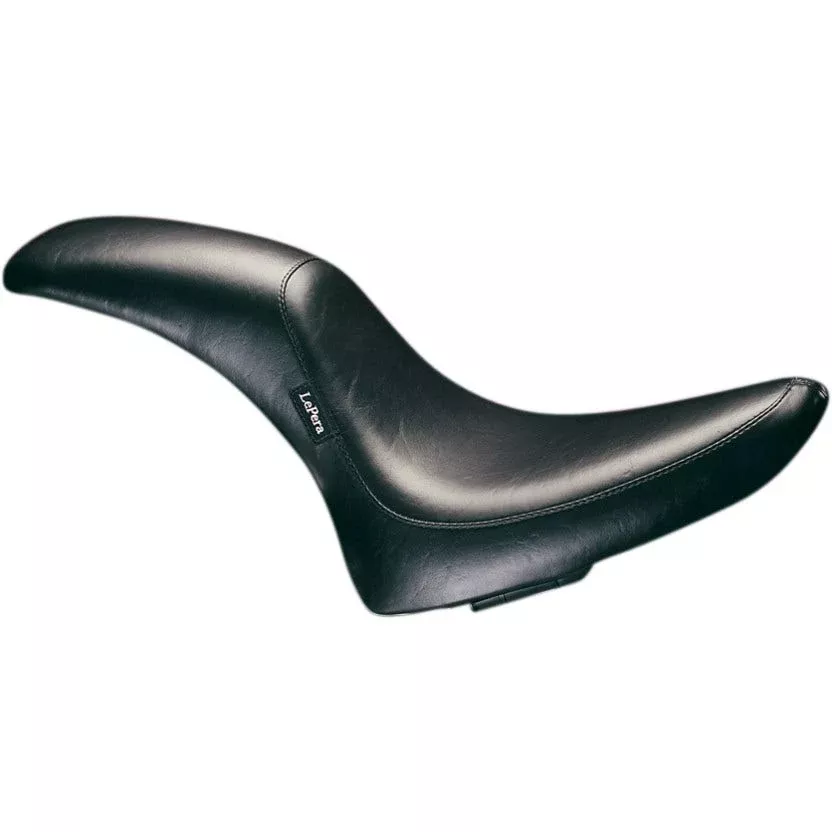 Le Pera LN-860 Full Length Smooth Black Seat Harley Softail FXST FLST 84-99