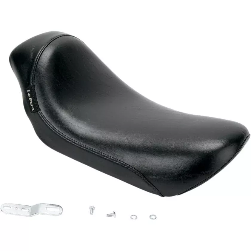 Le Pera Silhouette Smooth Black Low Solo Seat for Harley Dyna 96-03 FXDWG