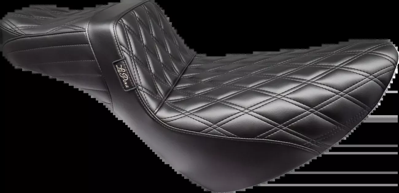 LE PERA Tailwhip Daddy Long Legs Low Rider Seat - Double Diamond - Black - FL/FX '18-'23 - LYR-580DLDD