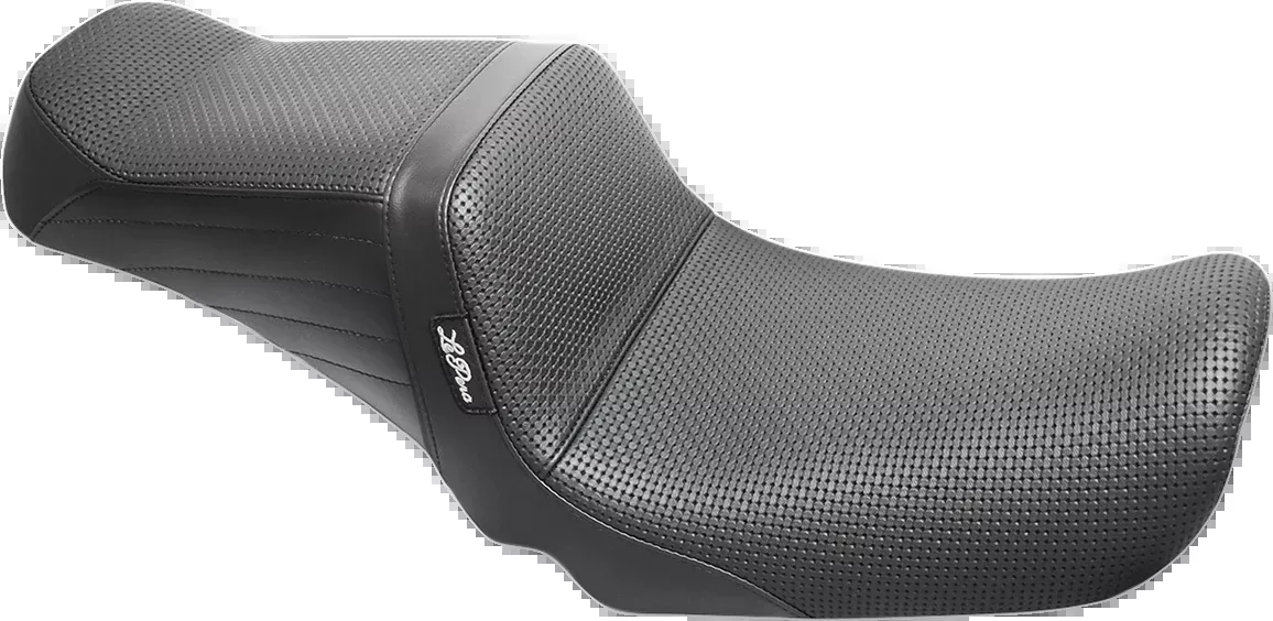 LE PERA Tailwhip Seat - Basketweave - Black - FXD '96-'03 - LN-581BW