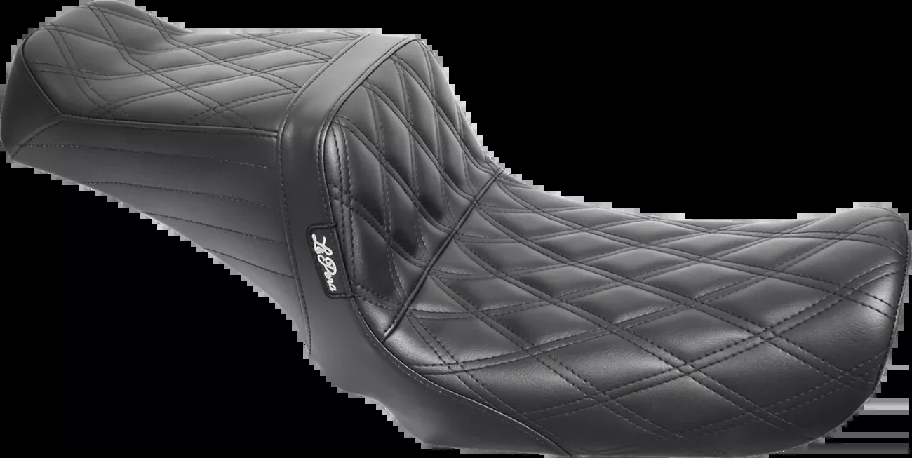 LE PERA Tailwhip Seat - Double Diamond - Black - FXD '04-'05 - LF-581DD