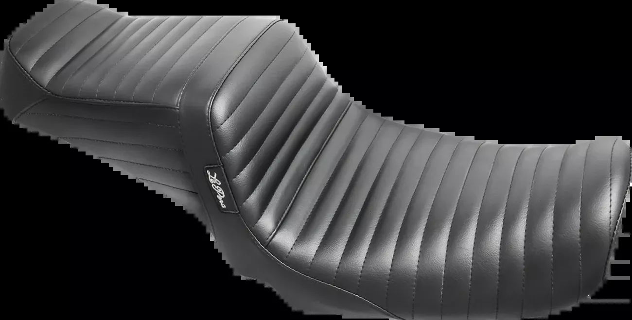 LE PERA Tailwhip Seat - Pleated - Black - FXD '04-'05 - LF-581PT