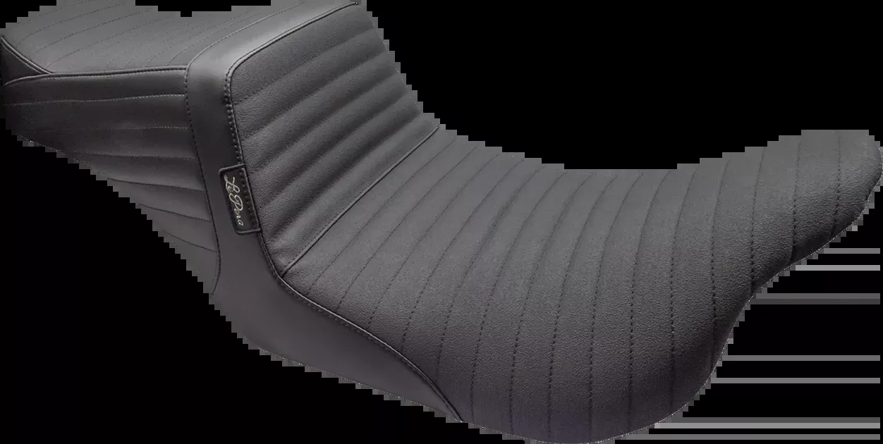 LE PERA Tailwhip Seat - Pleated w/ Grip Tape - Black - FL '08-'23 LK-587PTGP