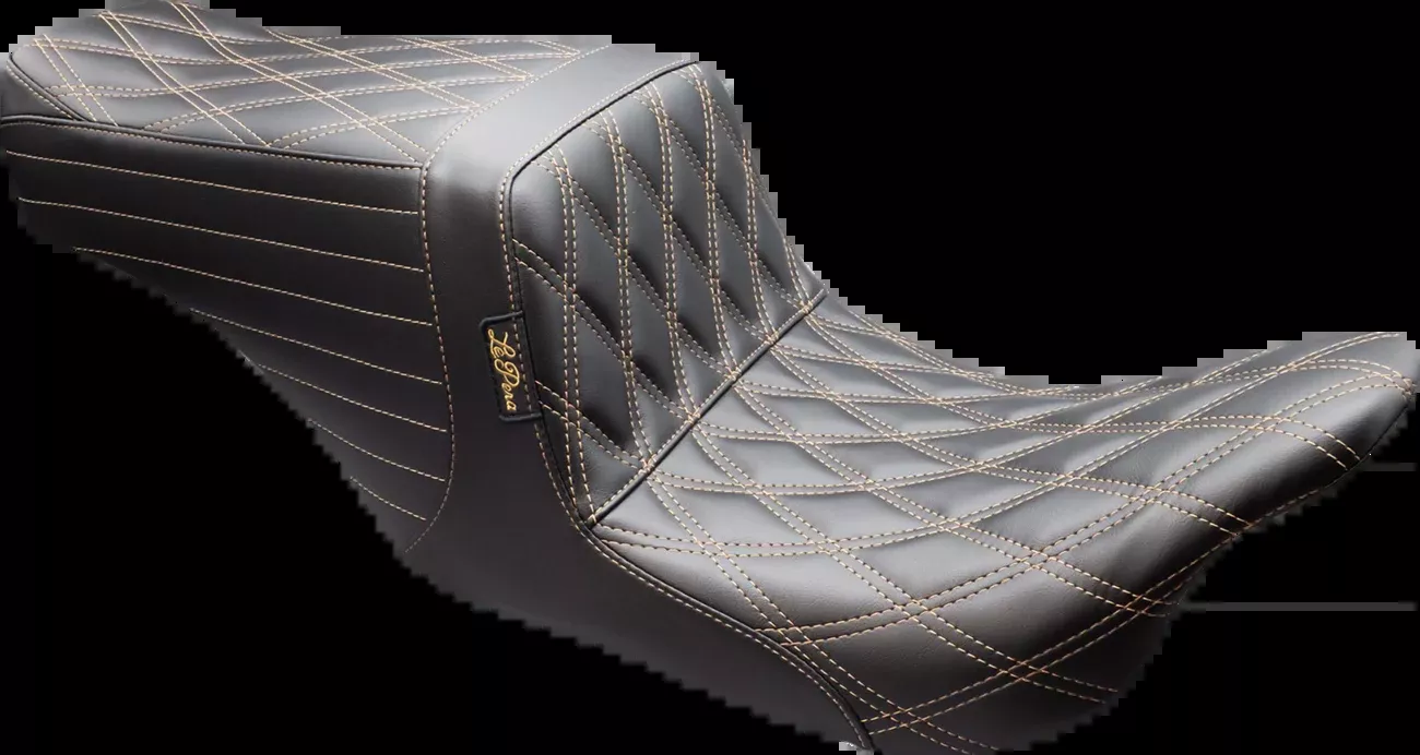 LE PERA Tailwhip Up Front Seat - Double Diamond w/ Chestnut Thread - FL '08-'24 - LKU-587DD-CHET