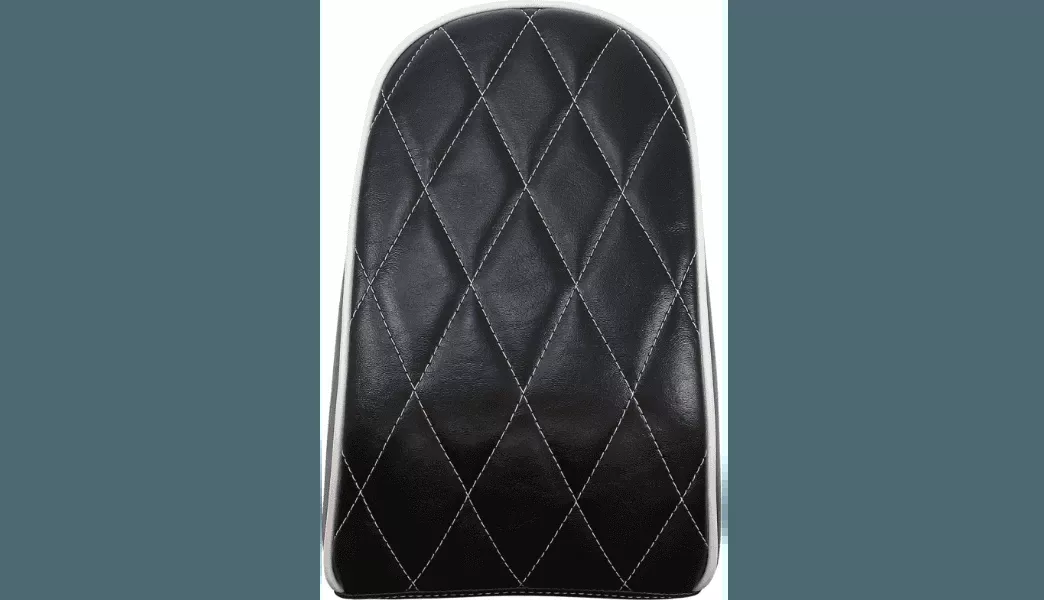 LePera Bare Bones Series Pillion Pad for '18-Up Harley Davidson Fatboy Models - Diamond Stitch