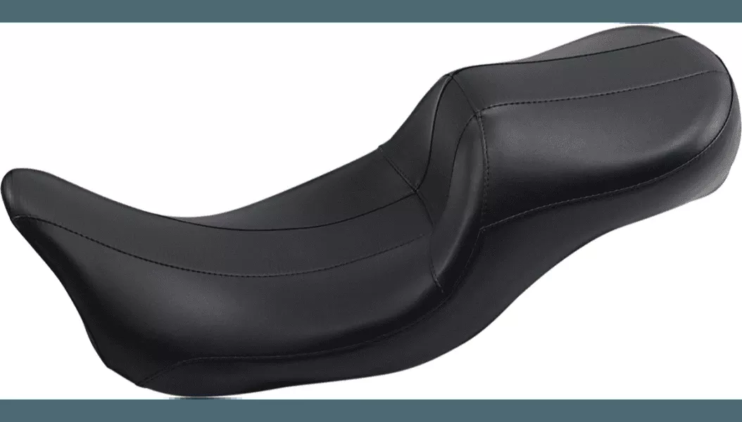 LePera Maverick Daddy Long Legs Seat for '08-Up Harley Davidson Touring - Black w/ HR Carbon Fiber Inlay (Not for '24-Up FLHX/FLTR Models)