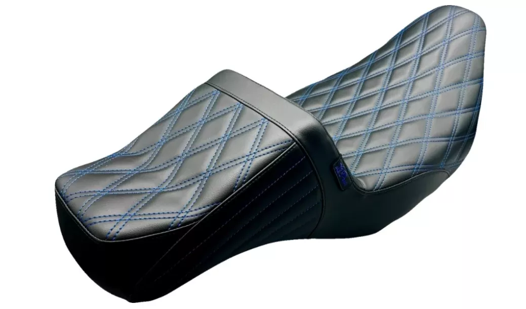 LePera Tailwhip Daddy Long Legs Seat - LK-587DLDD-BLUE For Harley Touring 2008-2024
