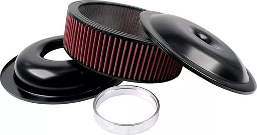 Lightweight 14in Air Cleaner Kit Black 5in Washable Element ALL25925