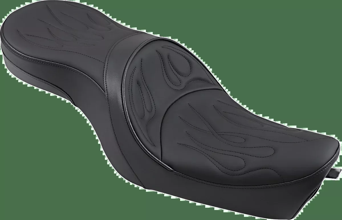 Low-Profile Touring Seat Flame Stitched