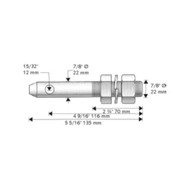 LOWER LINK IMPLEMENT PIN CAT1