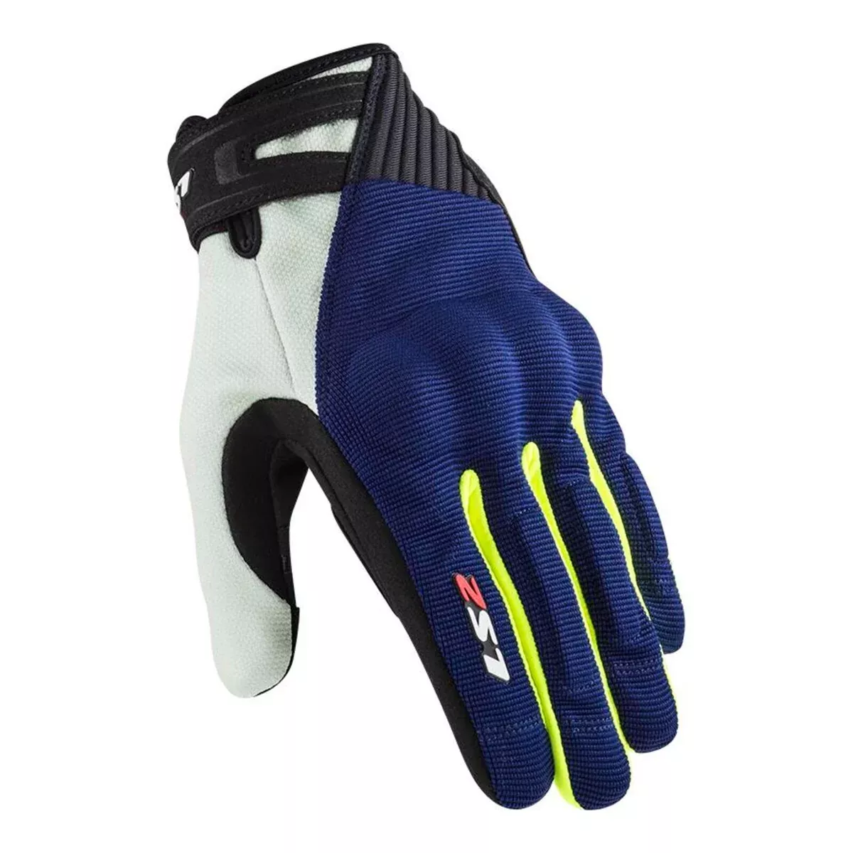 LS2 Dart II Men’s Gloves – Blue / Hi-Vis Yellow