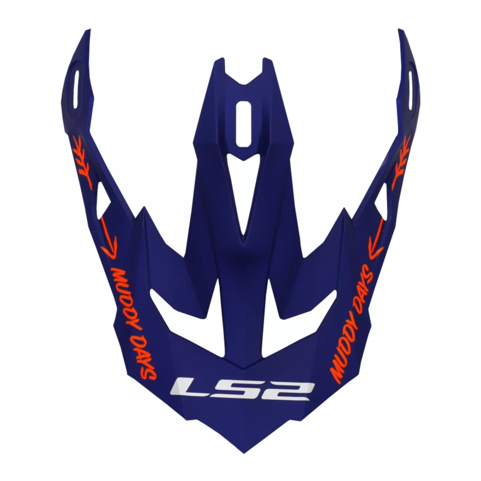 LS2 MX700 Cargo Helmet Peak – Blue Fluo Orange