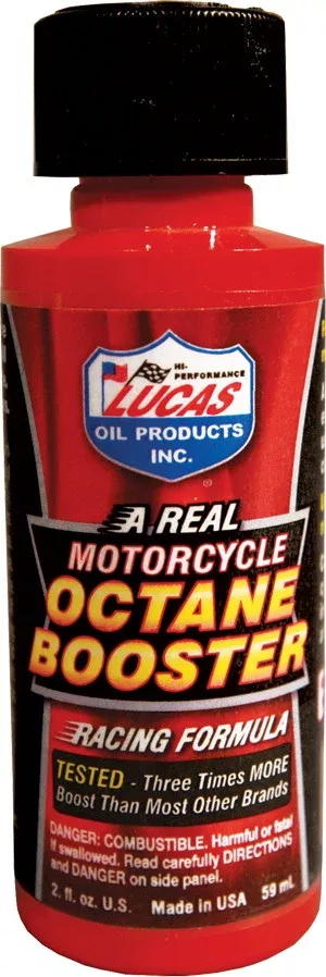 Lucas Motorcycle Octane Booster-2 oz. Bottle