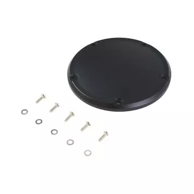 M8 Flat Black 5-Hole Smooth Derby Cover