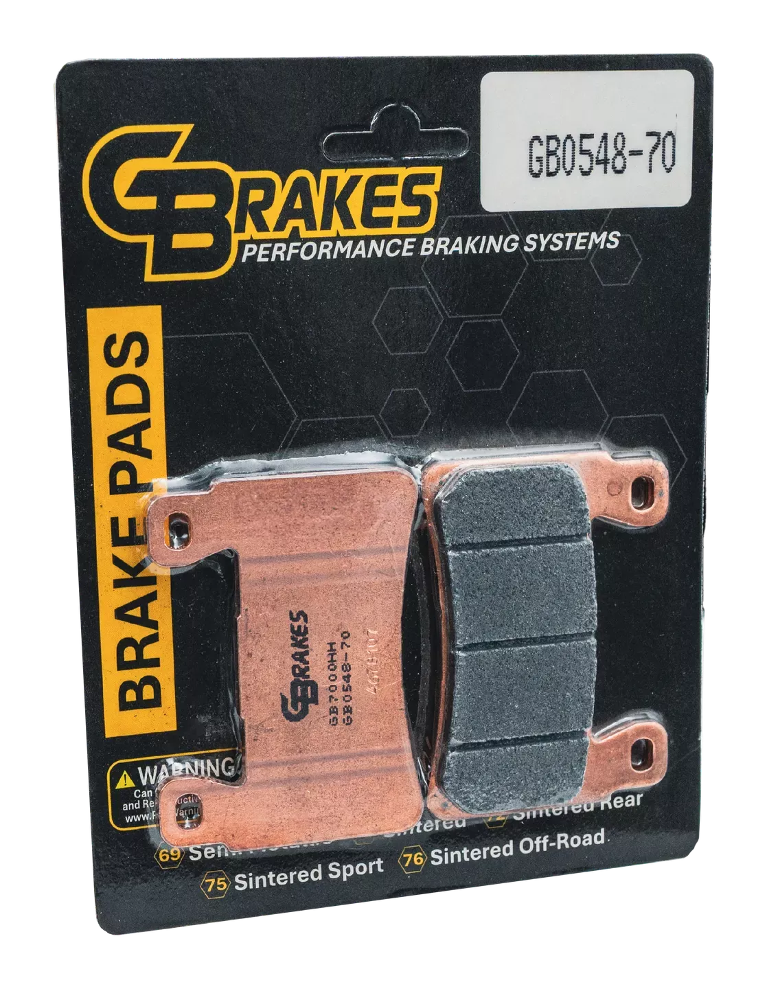 M8 Softail HH Sintered Compound Front Brake Pads - GB0548-70