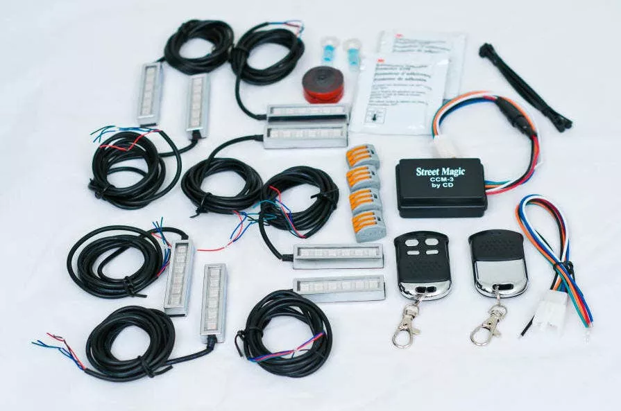 Magical Wizard 6 Color Changing LED Light Super Kit For Harley Davidson and Metric Bikes