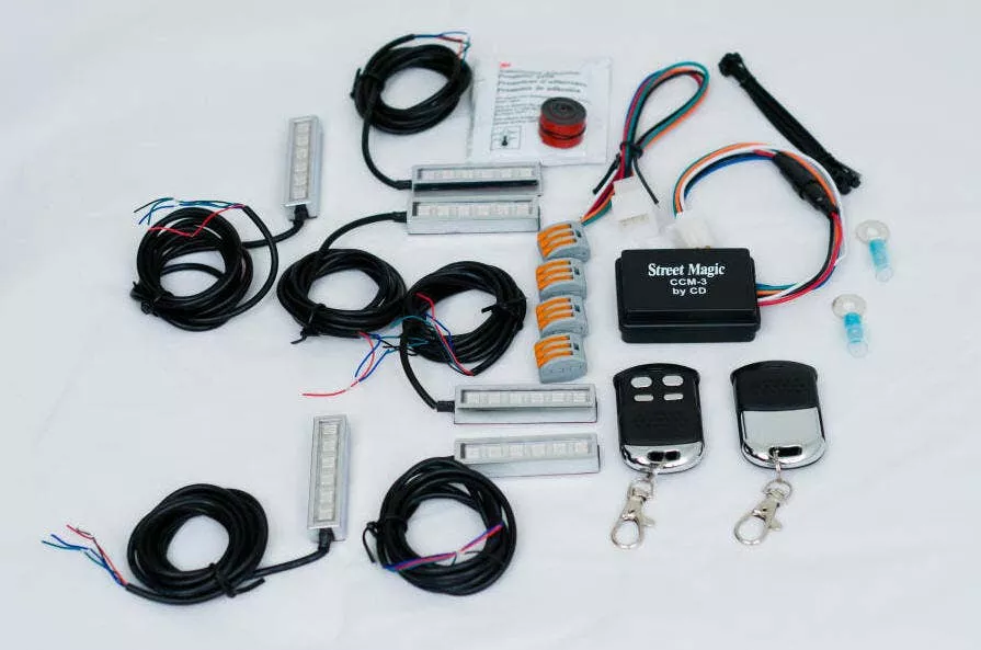 Magical Wizard TMWZ06 6 Color Changing LED Light Standard Kit Harley & Metric Bikes