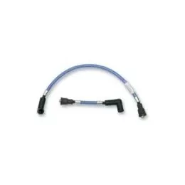 Magnum Candy Apple Blue Braided Spark Plug Wires Harley Softail 84-99 Fx 91-98