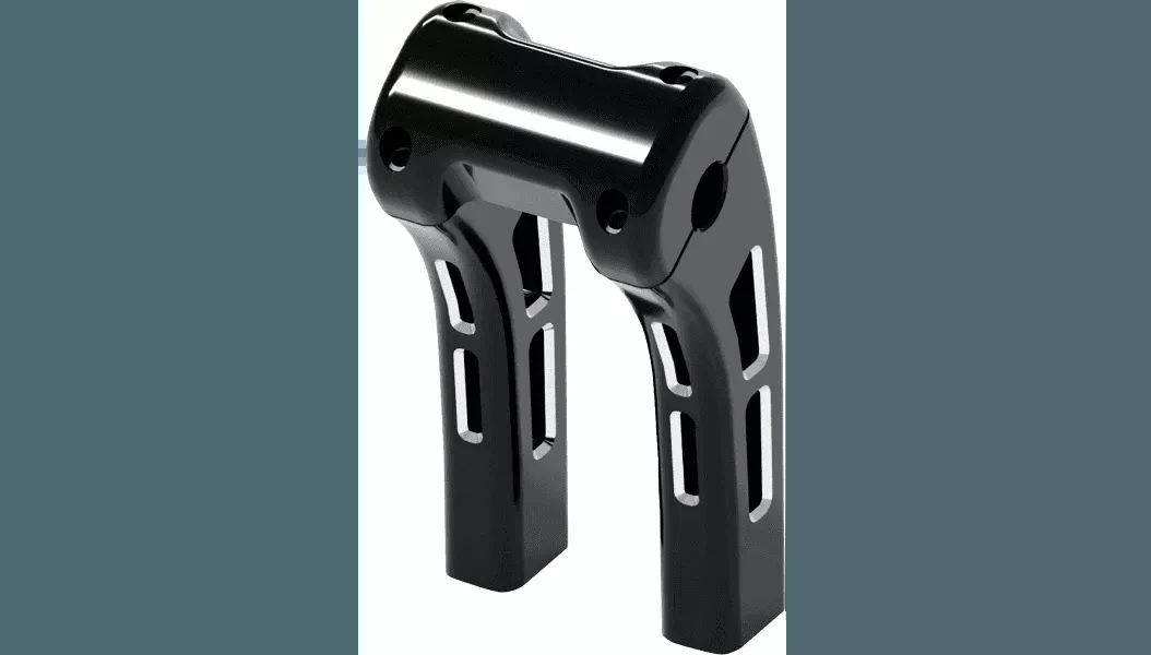 Magnum Shielding Ghost Risers for '18-24 Harley Davidon with Softail Display Clamp or without - Black (Select Height and Clamp Style)