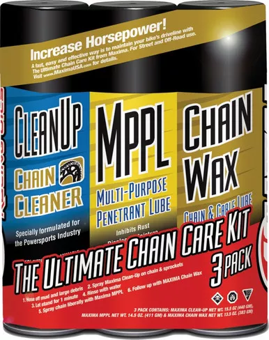 Maxima Ultimate Chain Wax Care Kit 3/Pk - 70-749203