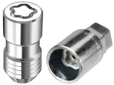 MCGARD 24215 Chrome Cone Seat Wheel Locks M14 x 1.5 Thread Size Set of 4