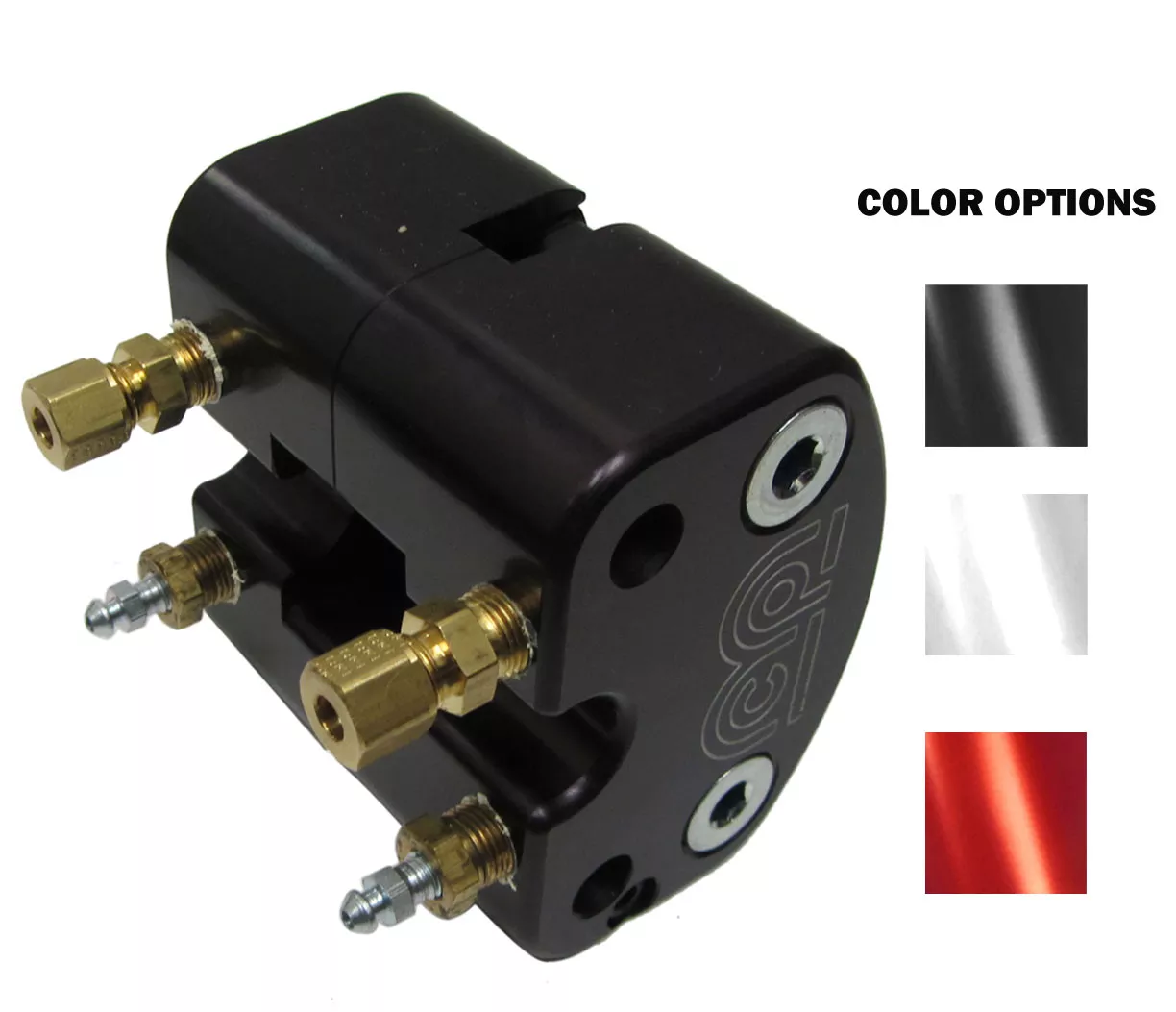 MCP Billet Hydraulic Brake Caliper Dual Line | Red, Black, or Clear