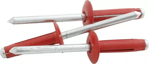 Medium Head Rivet 250Pk Red Flange Type Aluminum Mandrel ALL18189