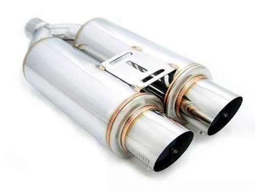 Megan Racing Dual 3.5″ Exhaust Tips with Silencers for Universal Vehicles – MR-MU-MDF