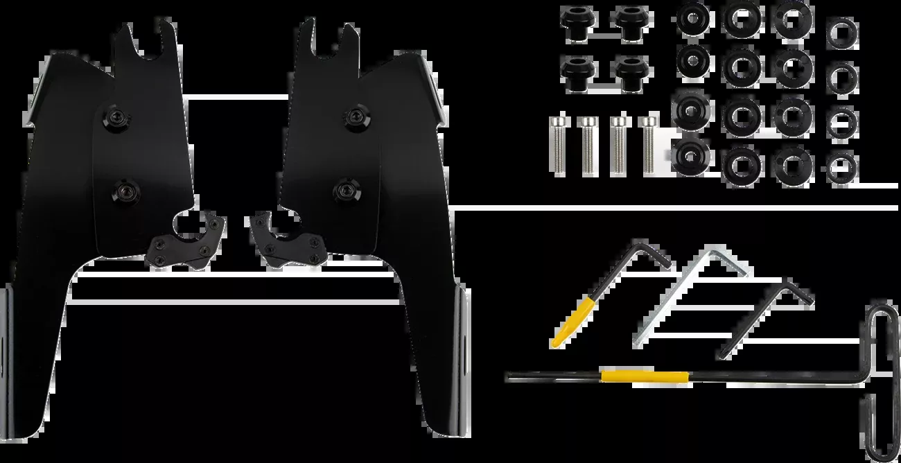 MEMPHIS SHADES Batwing Mounting Kit – Black – Chief Bobber MEB2071