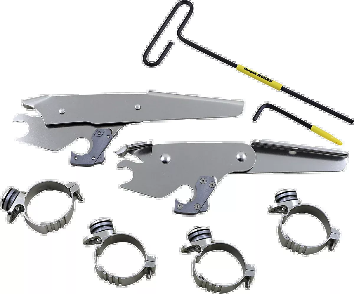 MEMPHIS SHADES Batwing – Mounting Kit – Polished – XL MEK2056