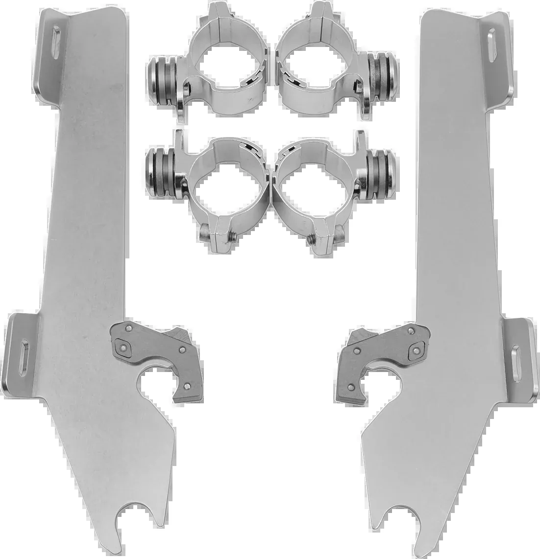 MEMPHIS SHADES Batwing Trigger Lock Mounting Kit – VTX 1300 – Polished MEK1902