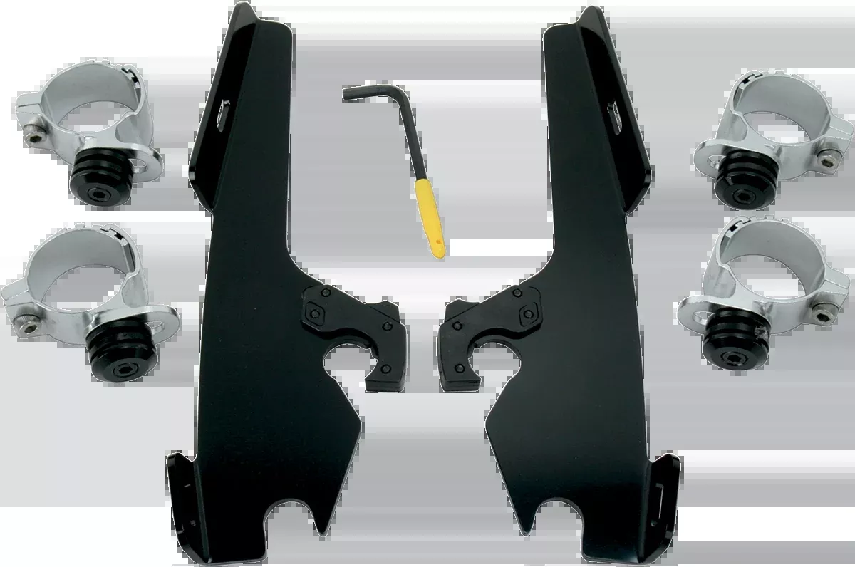 MEMPHIS SHADES Fats/Slim Trigger Lock Mounting Kit - Wide - Black MEB8968